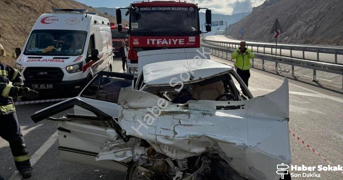"Denizli'de Yürek Yakan Kaza: Honaz Tüneli Çıkışında Can Pazarı Yaşandı" başlıklı haber için fotorea