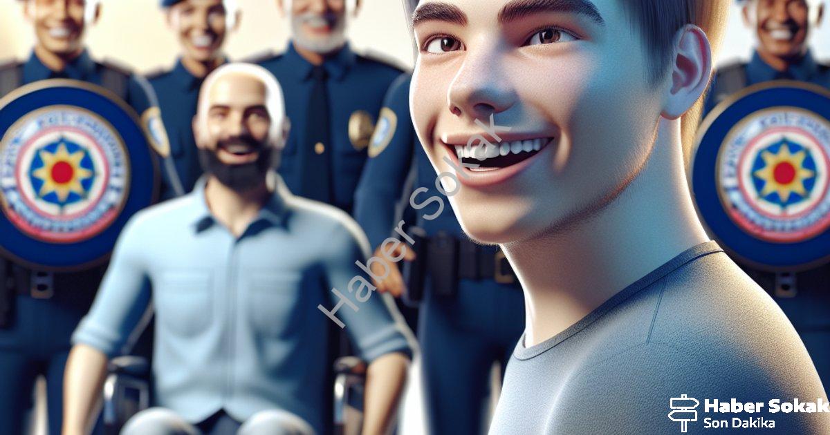 "Muğla Emniyeti Engelli Gencin En Büyük Hayalini Gerçekleştirdi" başlıklı haber için fotorealistik,
