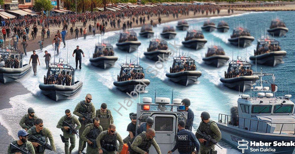 "İzmir Sahillerinde Yoğun Mesai: 120 Düzensiz Göçmen İçin Operasyon" başlıklı haber için fotorealist