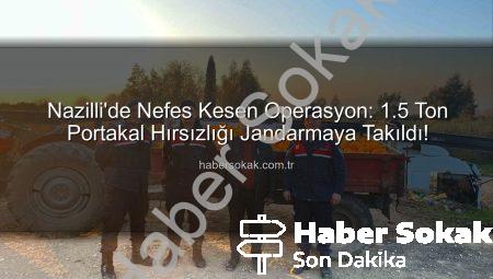 Nazilli’de Nefes Kesen Operasyon: 1.5 Ton Portakal Hırsızlığı Jandarmaya Takıldı!