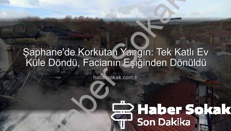 Şaphane’de Korkutan Yangın: Tek Katlı Ev Küle Döndü, Facianın Eşiğinden Dönüldü