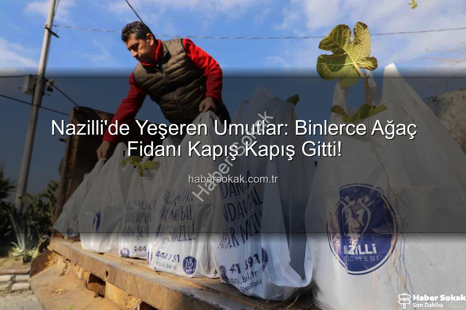 ağaç fidanı - Nazilli'de Yeşeren Umutlar: Binlerce Ağaç Fidanı Kapış Kapış Gitti!