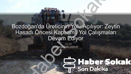 Bozdoğan’da Üreticinin Yolu Açılıyor: Zeytin Hasadı Öncesi Kapsamlı Yol Çalışmaları Devam Ediyor