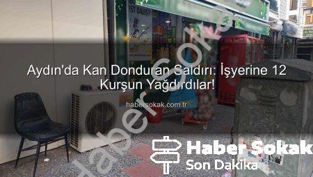 Aydın’da Kan Donduran Saldırı: İşyerine 12 Kurşun Yağdırdılar!