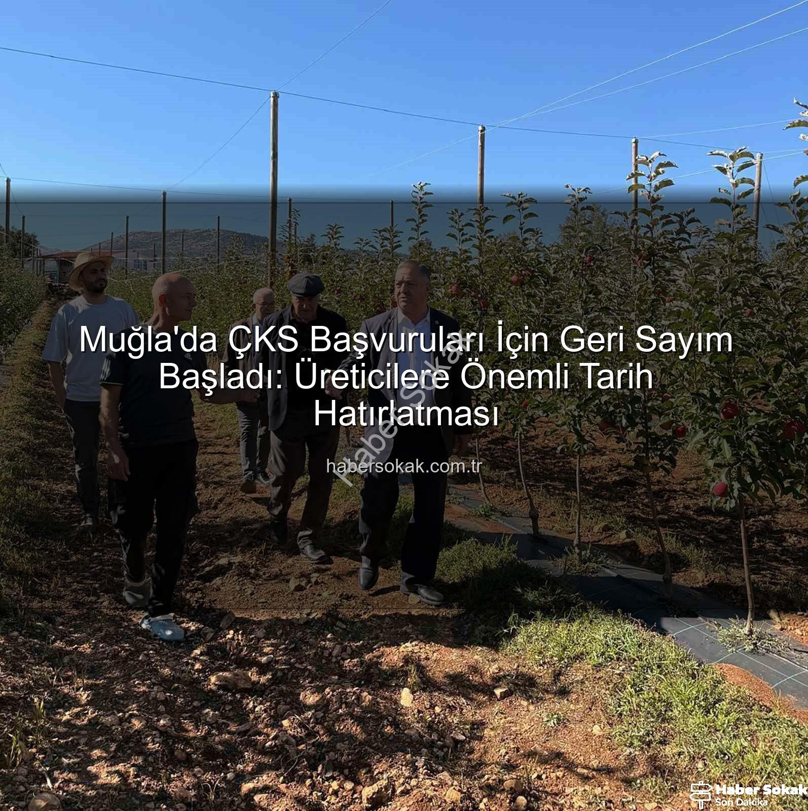 ÇKS başvuruları - Muğla'da ÇKS Başvuruları İçin Geri Sayım Başladı: Üreticilere Önemli Tarih Hatırlatması