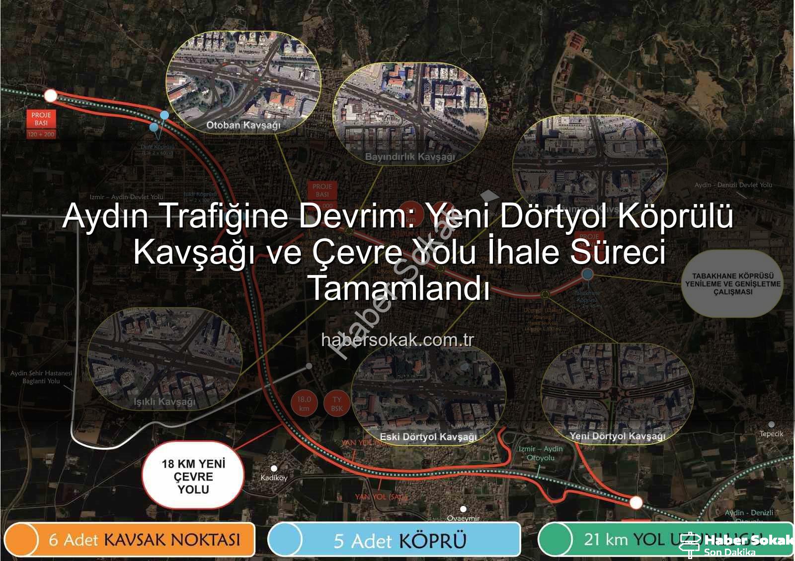 Yeni Dörtyol Kavşağı - Aydın Trafiğine Devrim: Yeni Dörtyol Köprülü Kavşağı ve Çevre Yolu İhale Süreci Tamamlandı